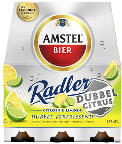Amstel Radler dubbel citrus set van 6 flesjes a 0,33 liter  Amstel Radler dubbel citrus set van 6 flesjes a 0,33 liter